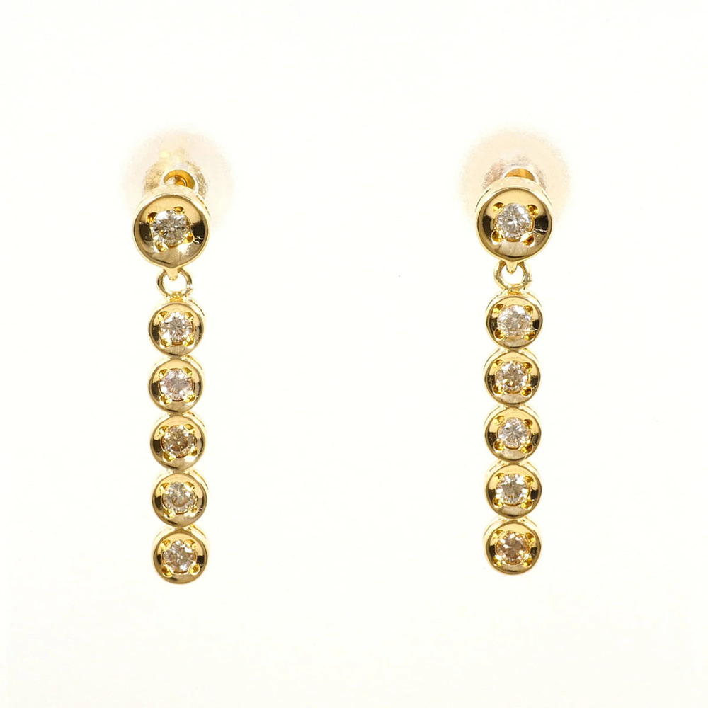 VINTAGE 18k Gold Diamond Earrings
